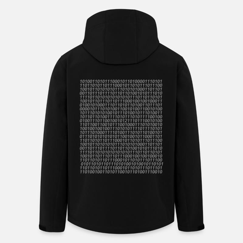 Binär Code Logo - Recycelte Männer Softshell-Jacke von Stanley/Stella - Schwarz