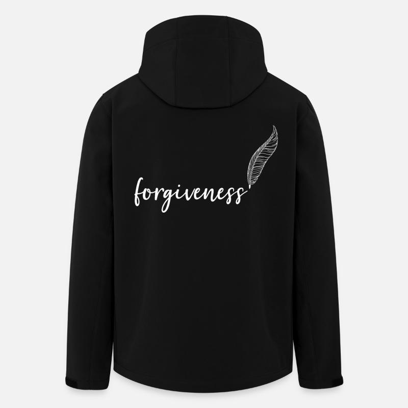 Calligraphie au pardon avec pardon - Veste softshell homme en polyester recyclé Stanley/Stella - noir