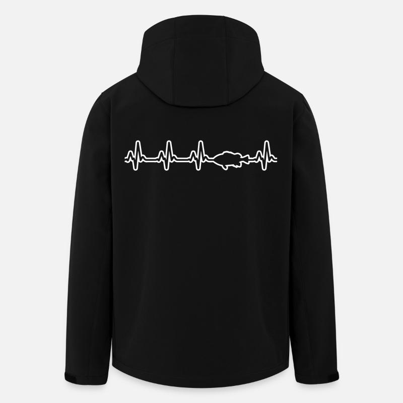Pêche Pêche Pêche Poisson - Veste softshell homme en polyester recyclé Stanley/Stella - noir