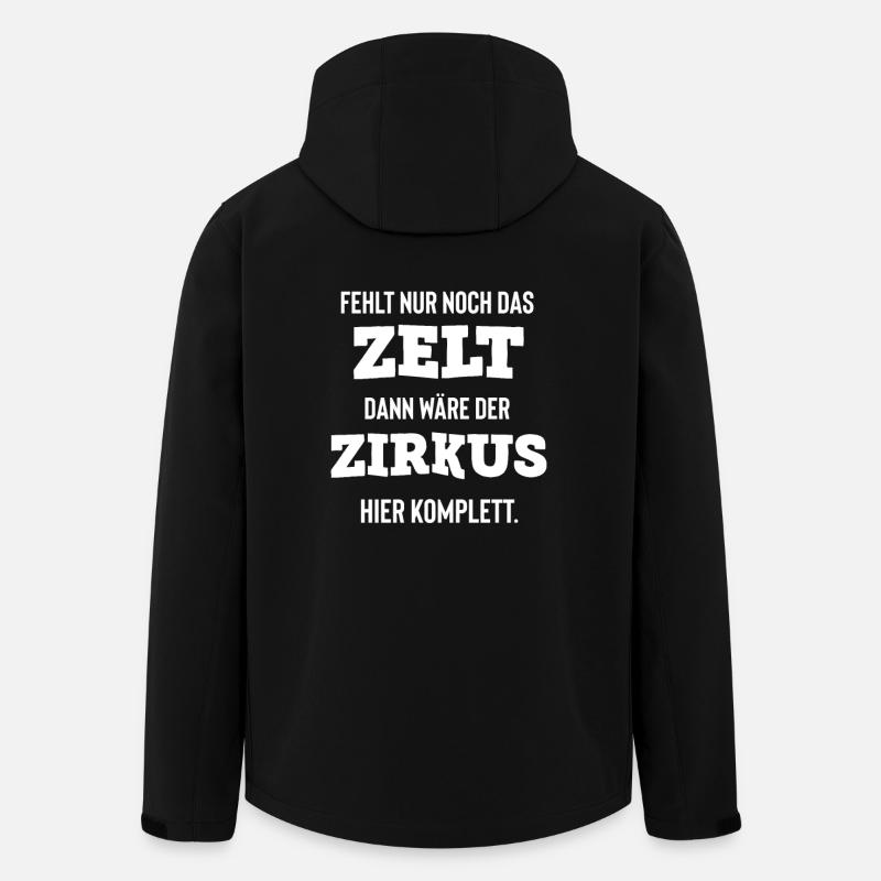 circus - Men’s Recycled Softshell Jacket Discoverer by Stanley/Stella - black