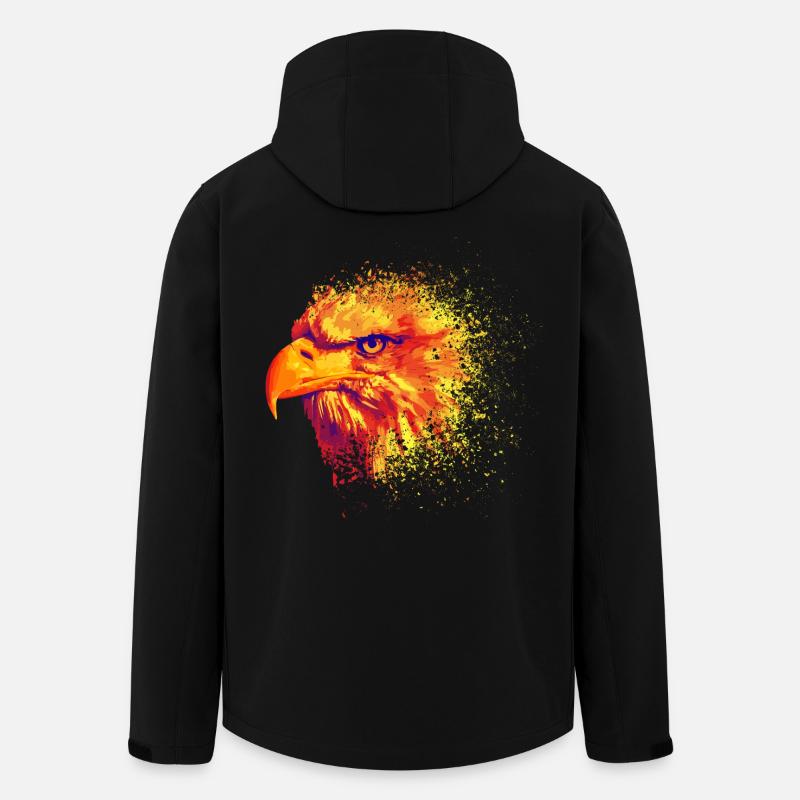 Feuervogel - Recycelte Männer Softshell-Jacke von Stanley/Stella - Schwarz