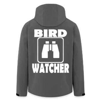 Observation des oiseaux Ornithologie - Veste softshell homme en polyester recyclé Stanley/Stella - noir - Dos - AI Model Male 185 light (185cm)