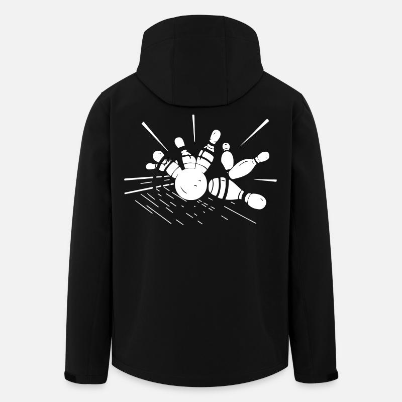Bowling - Kegel - Recycelte Männer Softshell-Jacke von Stanley/Stella - Schwarz
