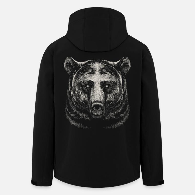 Bear - Men’s Recycled Softshell Jacket by Stanley/Stella - black