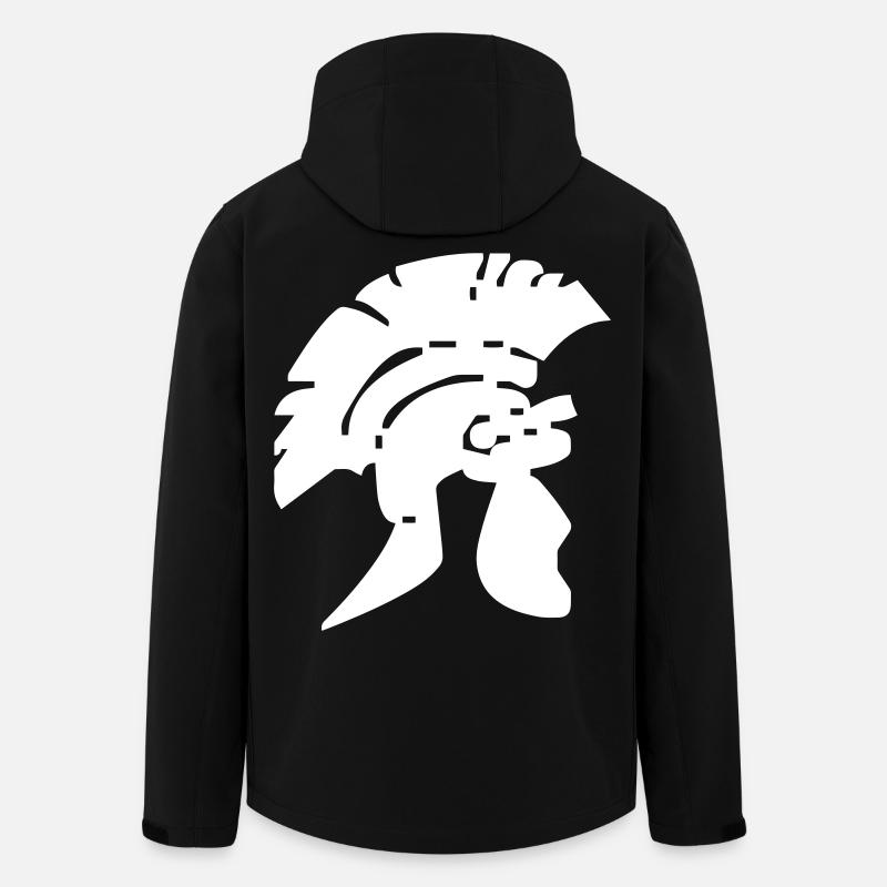 Casque Romain - Design - Veste softshell homme en polyester recyclé Stanley/Stella - noir