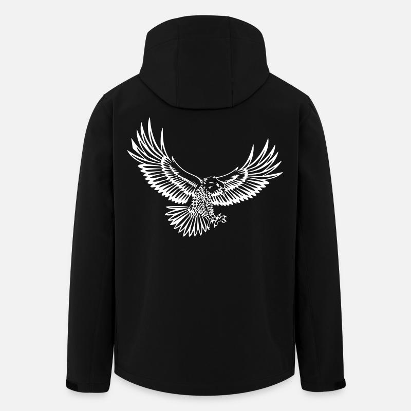 Adler - Recycelte Männer Softshell-Jacke von Stanley/Stella - Schwarz