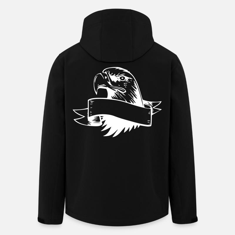 Eagle Head - Men’s Recycled Softshell Jacket by Stanley/Stella - black