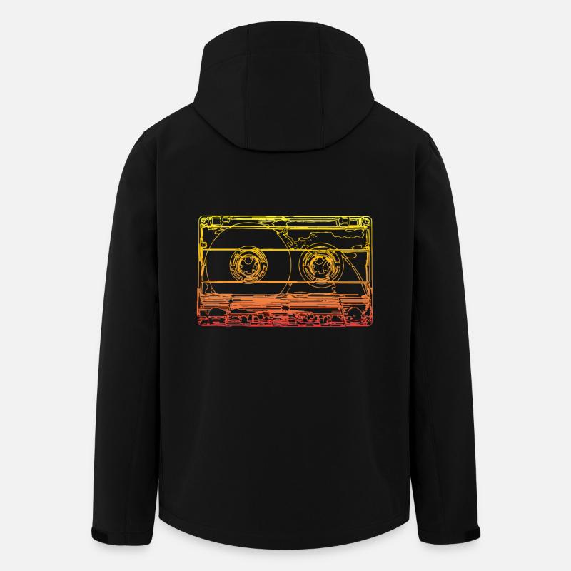 90er Musik - Recycelte Männer Softshell-Jacke von Stanley/Stella - Schwarz