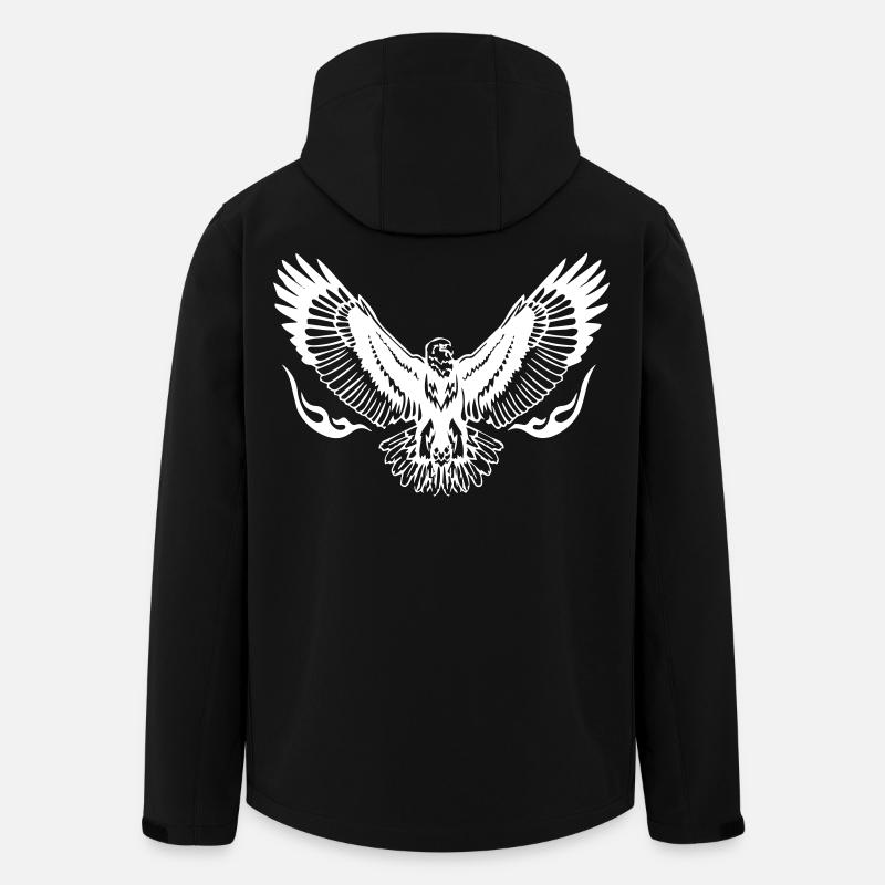 Adlerschwingen - Recycelte Männer Softshell-Jacke von Stanley/Stella - Schwarz
