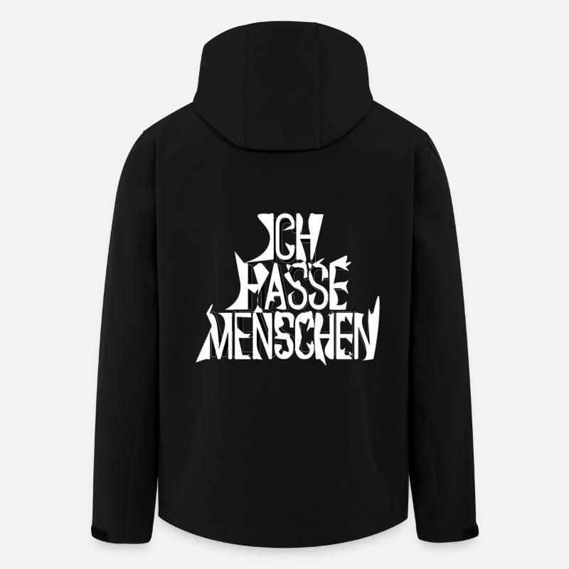 I hate people - Men’s Recycled Softshell Jacket by Stanley/Stella - black