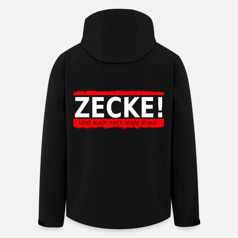Zecke - Recycelte Männer Softshell-Jacke von Stanley/Stella - Schwarz