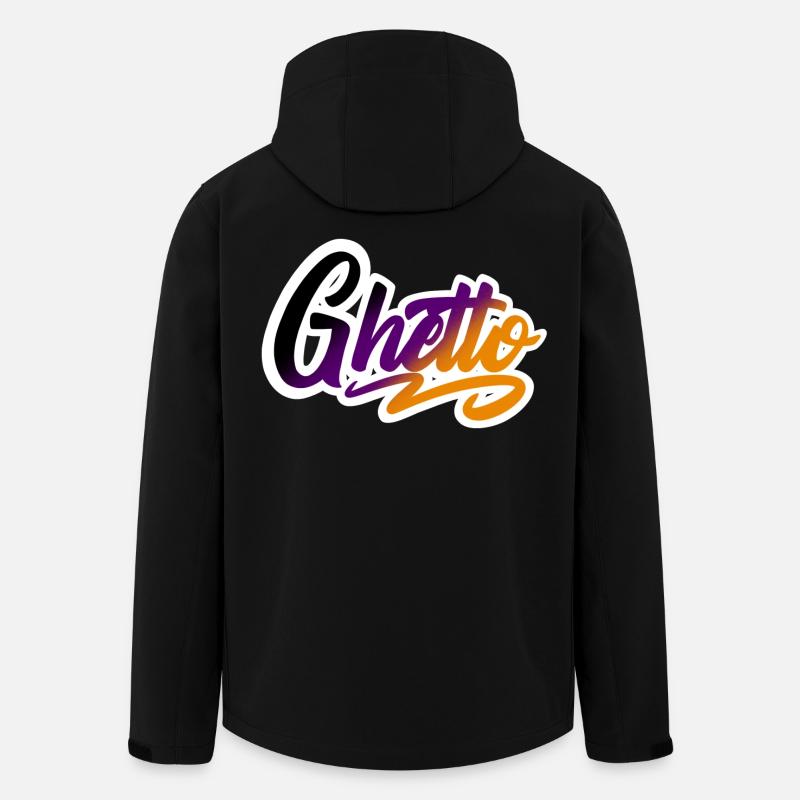Ghetto - Men’s Recycled Softshell Jacket by Stanley/Stella - black