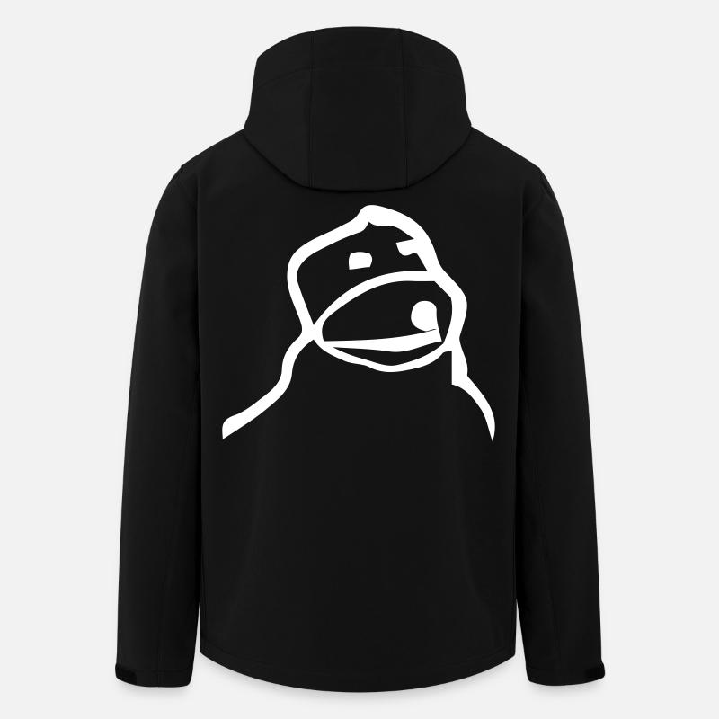 Flat Eric - Recycelte Männer Softshell-Jacke von Stanley/Stella - Schwarz