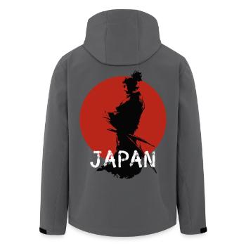 japon ninja manga cosplay combat jiu-jitsu karaté l - Veste softshell homme en polyester recyclé Stanley/Stella - noir - Dos - AI Model Male 185 light (185cm)