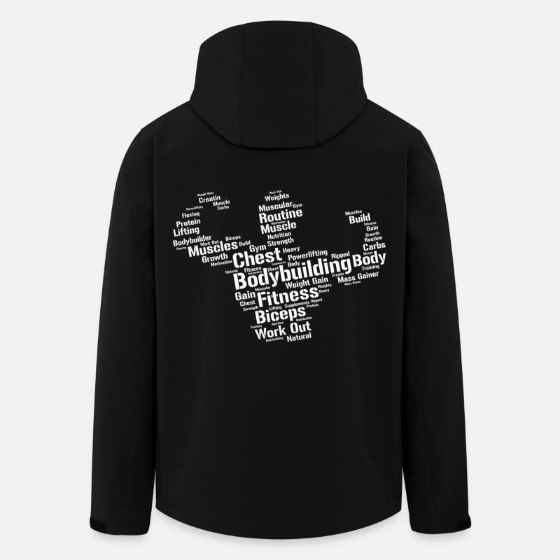 Bodybuilder - Recycelte Männer Softshell-Jacke von Stanley/Stella - Schwarz