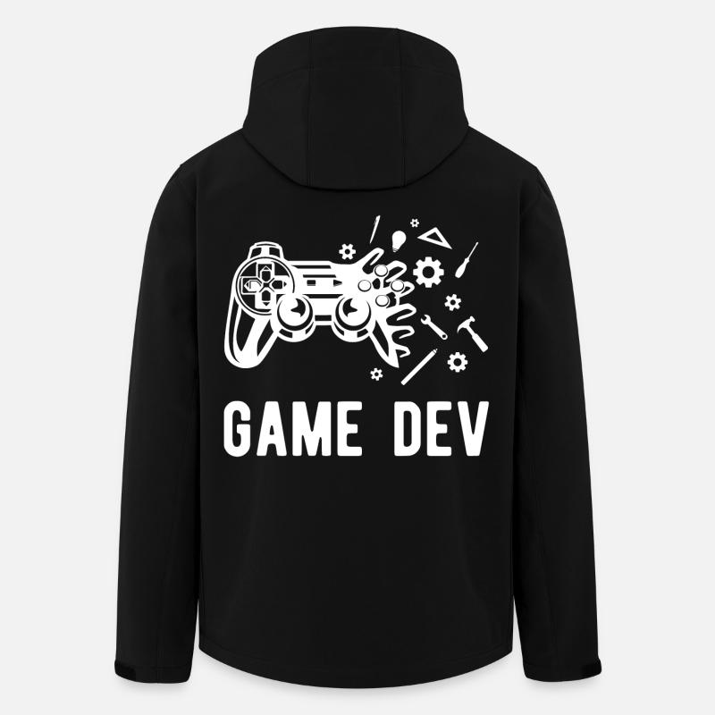 Game Dev - Men’s Recycled Softshell Jacket by Stanley/Stella - black