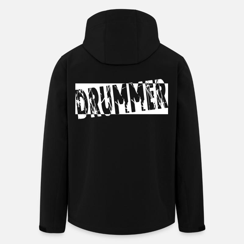 Drums Drummer Gift - Men’s Recycled Softshell Jacket by Stanley/Stella - black