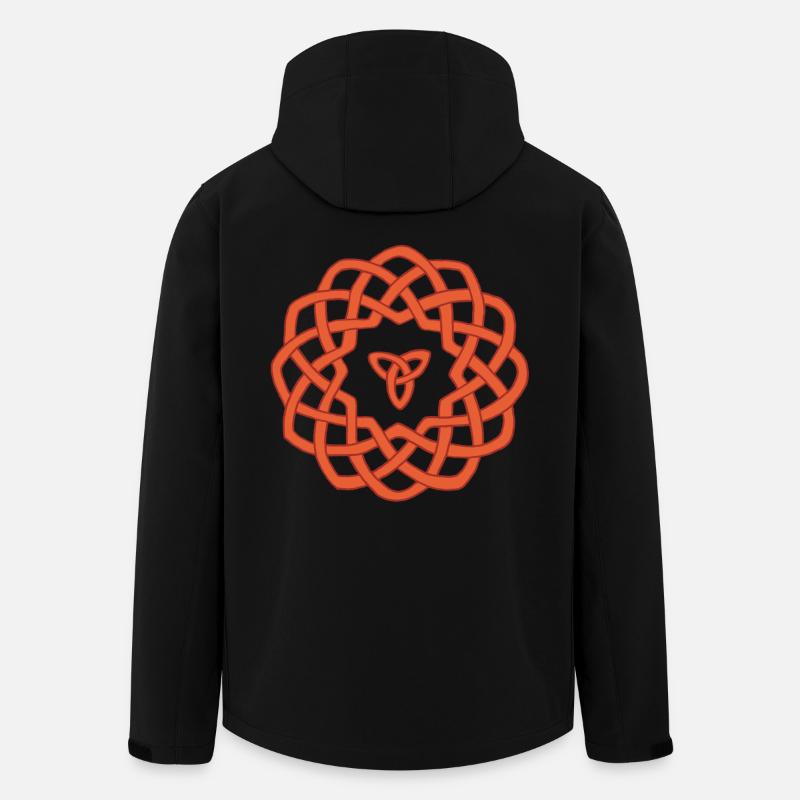 Celtic flower - Men’s Recycled Softshell Jacket by Stanley/Stella - black