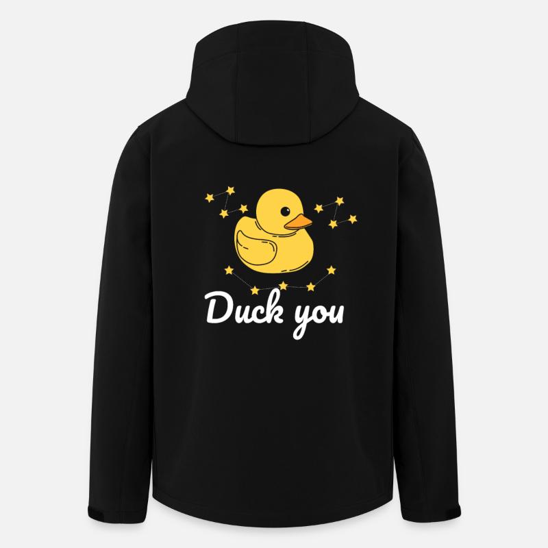 Ente Spruch Geschenk - Recycelte Männer Softshell-Jacke von Stanley/Stella - Schwarz