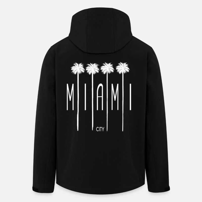 Miami Beach City - Recycelte Männer Softshell-Jacke von Stanley/Stella - Schwarz