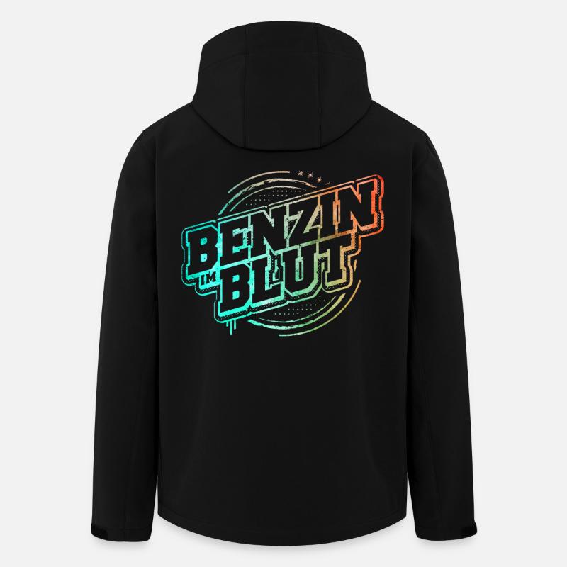 Benzin im Blut - Schrauber Bastler - Recycelte Männer Softshell-Jacke von Stanley/Stella - Schwarz