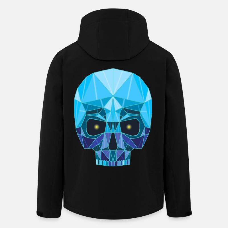 Tête de mort saphir - Veste softshell homme en polyester recyclé Stanley/Stella - noir