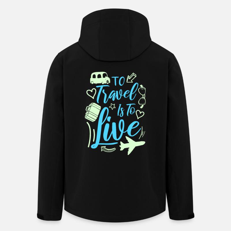 Reisen - Recycelte Männer Softshell-Jacke von Stanley/Stella - Schwarz