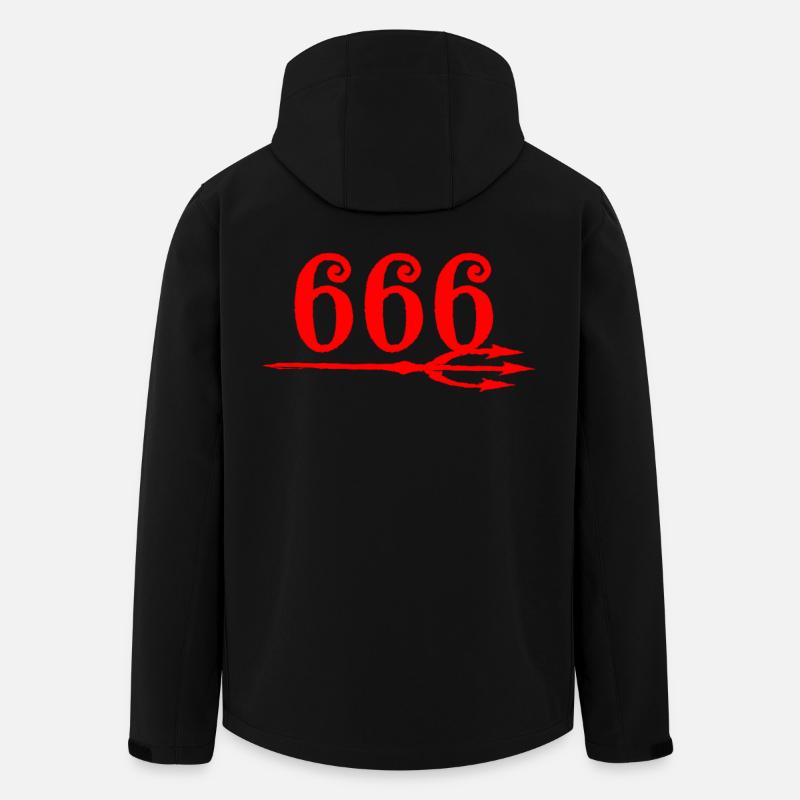 666 Devils Trident - Recycelte Männer Softshell-Jacke von Stanley/Stella - Schwarz