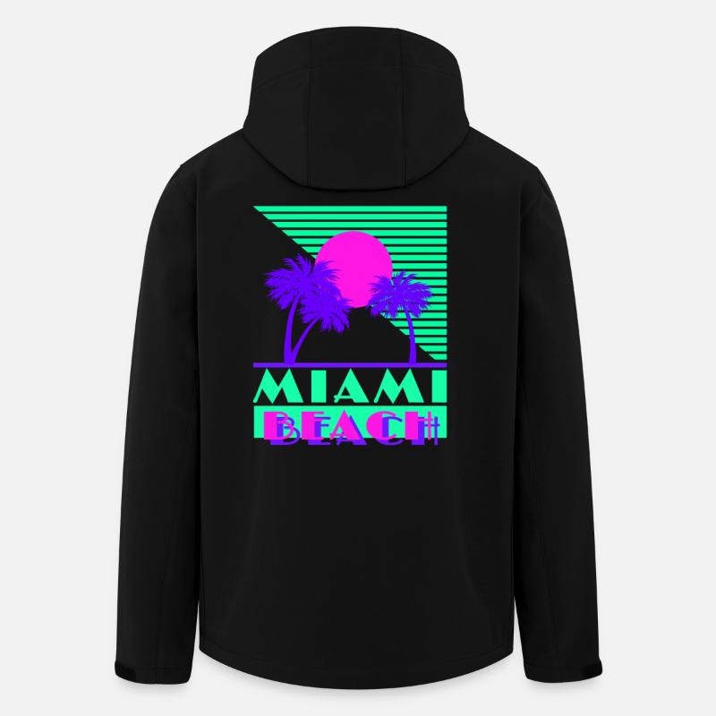Miami Beach Green - Recycelte Männer Softshell-Jacke von Stanley/Stella - Schwarz