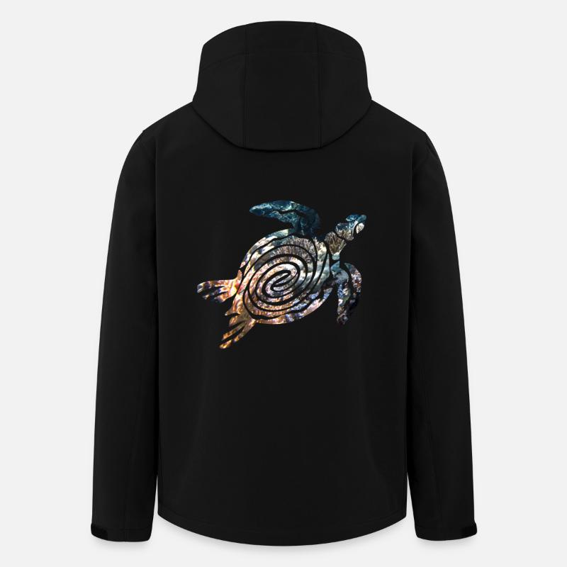 Schildkröte - Recycelte Männer Softshell-Jacke von Stanley/Stella - Schwarz