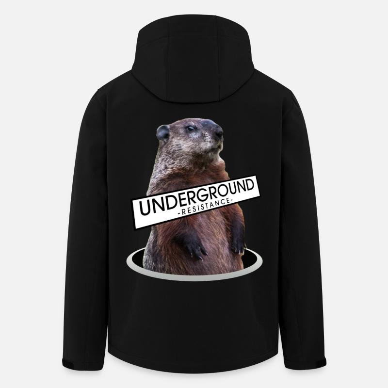 Underground Resistance - Murmeltier - Recycelte Männer Softshell-Jacke von Stanley/Stella - Schwarz