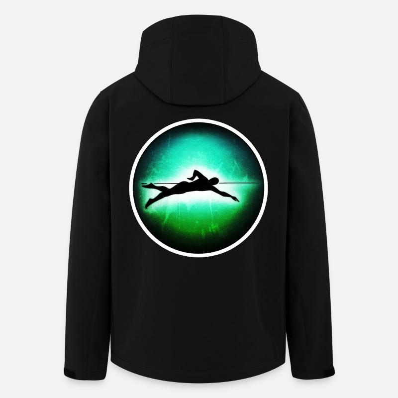 Schwimmen - Schwimmer - Recycelte Männer Softshell-Jacke von Stanley/Stella - Schwarz