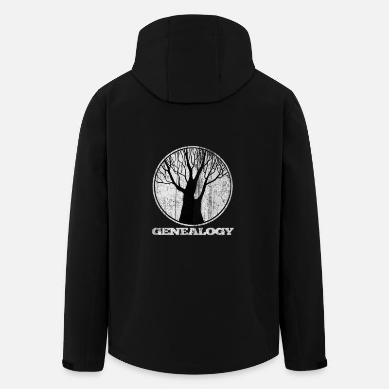 Genealogie Stammbaum Ahnen Vorfahren - Recycelte Männer Softshell-Jacke von Stanley/Stella - Schwarz