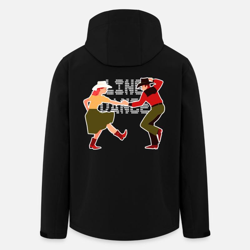 Line Dance - Men’s Recycled Softshell Jacket by Stanley/Stella - black