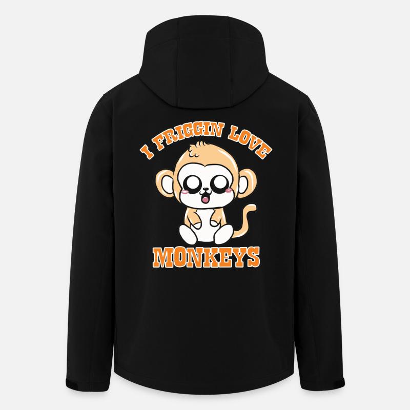 monkey - Men’s Recycled Softshell Jacket by Stanley/Stella - black