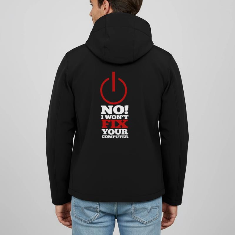 Programme d’ordinateur Code Nerd Script Hacker Veste softshell homme en polyester recyclé Stanley/Stella