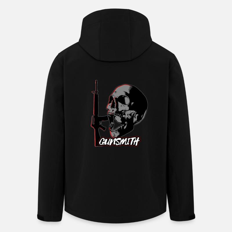 Gunsmith Skull Design - Men’s Recycled Softshell Jacket by Stanley/Stella - black