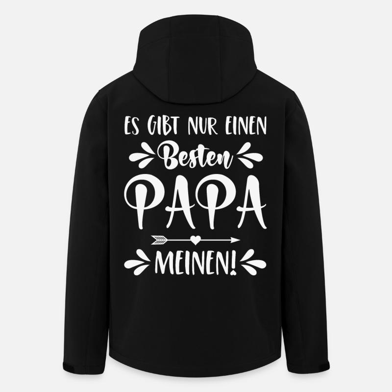 Es gibt nur einen besten Papa Meinen! - Recycelte Männer Softshell-Jacke von Stanley/Stella - Schwarz