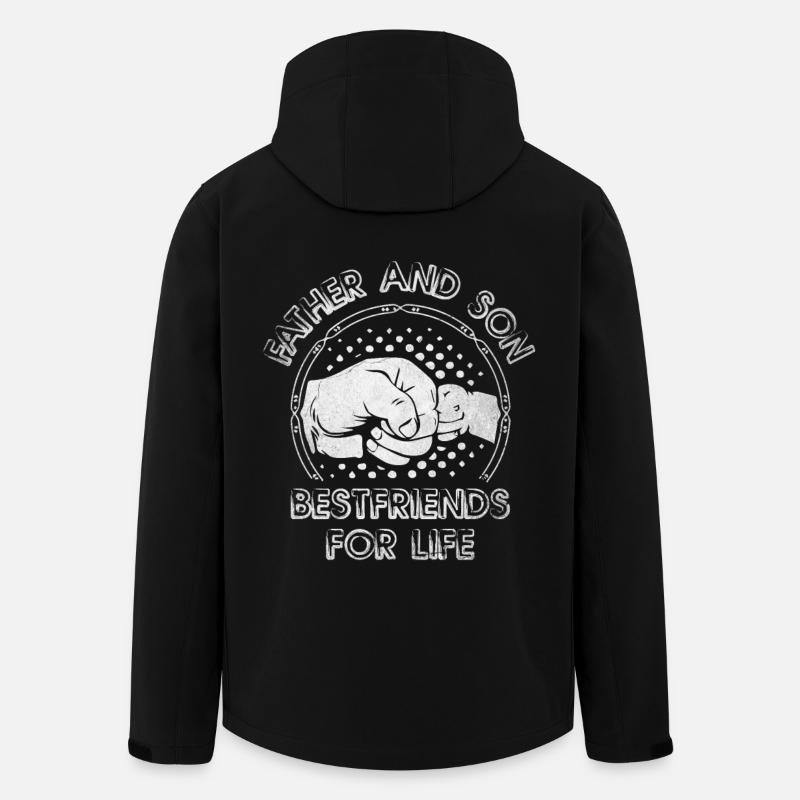 Friendship Father Son - Men’s Recycled Softshell Jacket by Stanley/Stella - black