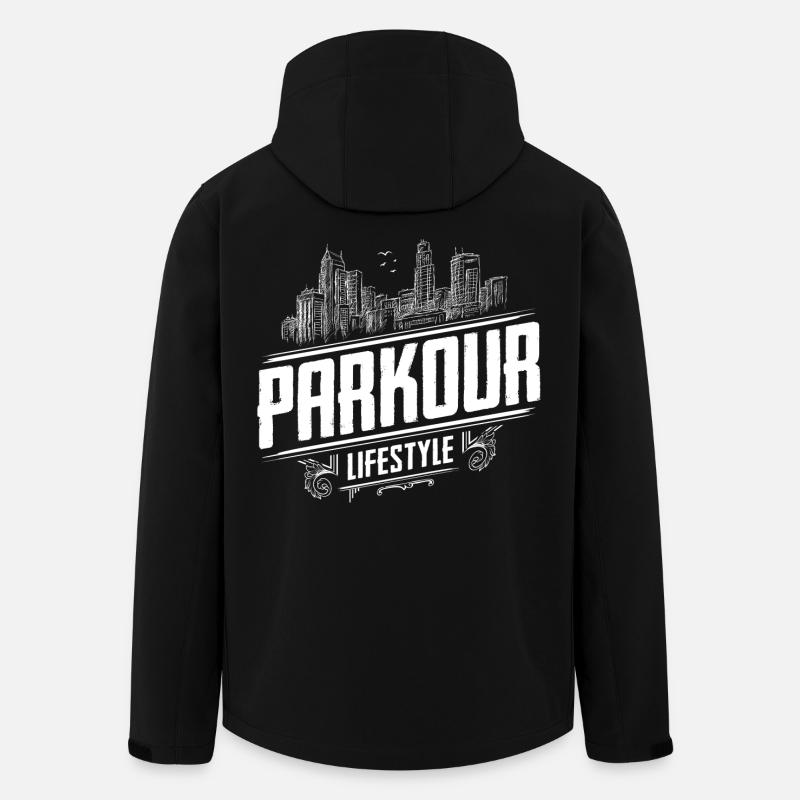 Parkour - Parcour - Freerunning - Recycelte Männer Softshell-Jacke von Stanley/Stella - Schwarz