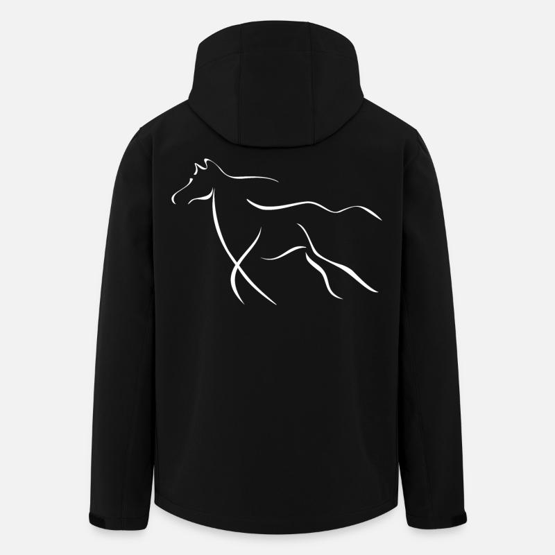 Cheval élégant - Veste softshell homme en polyester recyclé Stanley/Stella - noir