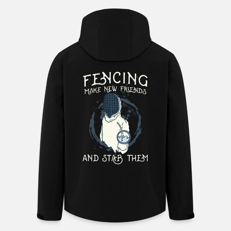 Fechten Fechter - Recycelte Männer Softshell-Jacke von Stanley/Stella - Schwarz