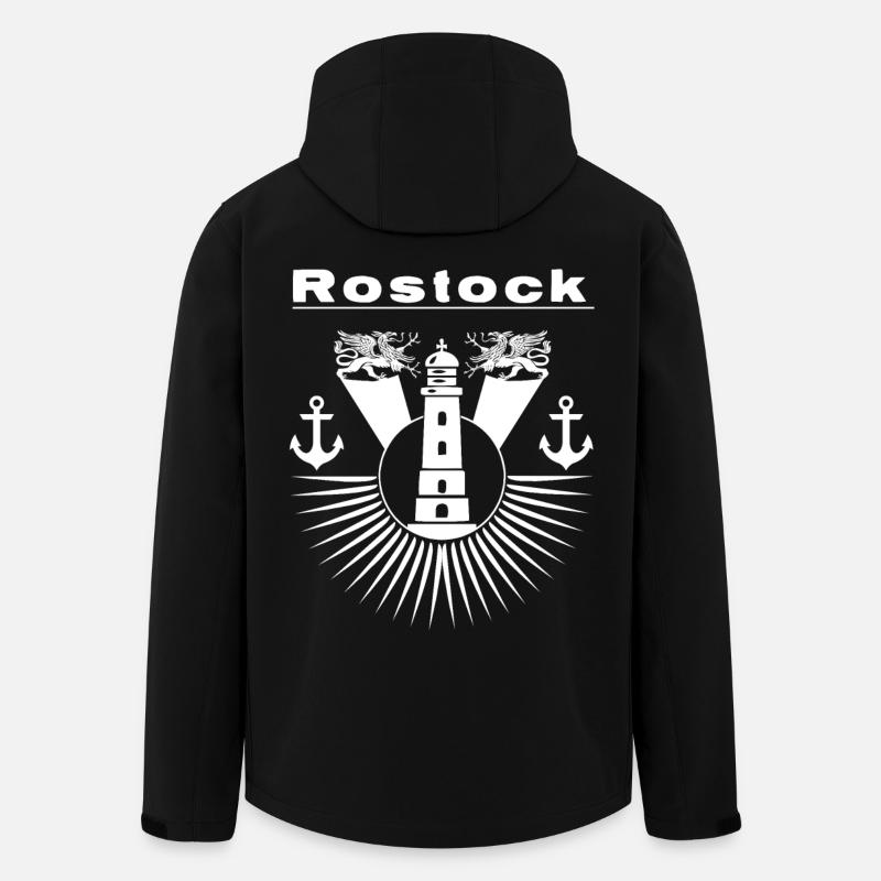 Rostock Lighthouse Greif - Men’s Recycled Softshell Jacket by Stanley/Stella - black