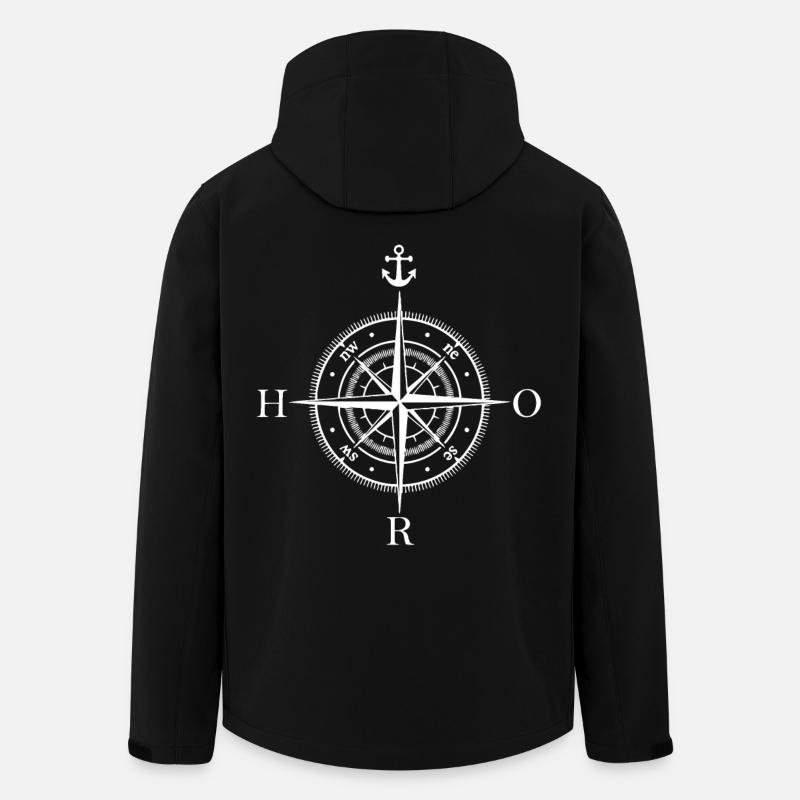HRO Kompass - Recycelte Männer Softshell-Jacke von Stanley/Stella - Schwarz