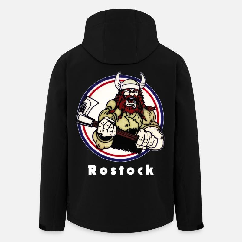 Rostocker Wikinger - Recycelte Männer Softshell-Jacke von Stanley/Stella - Schwarz