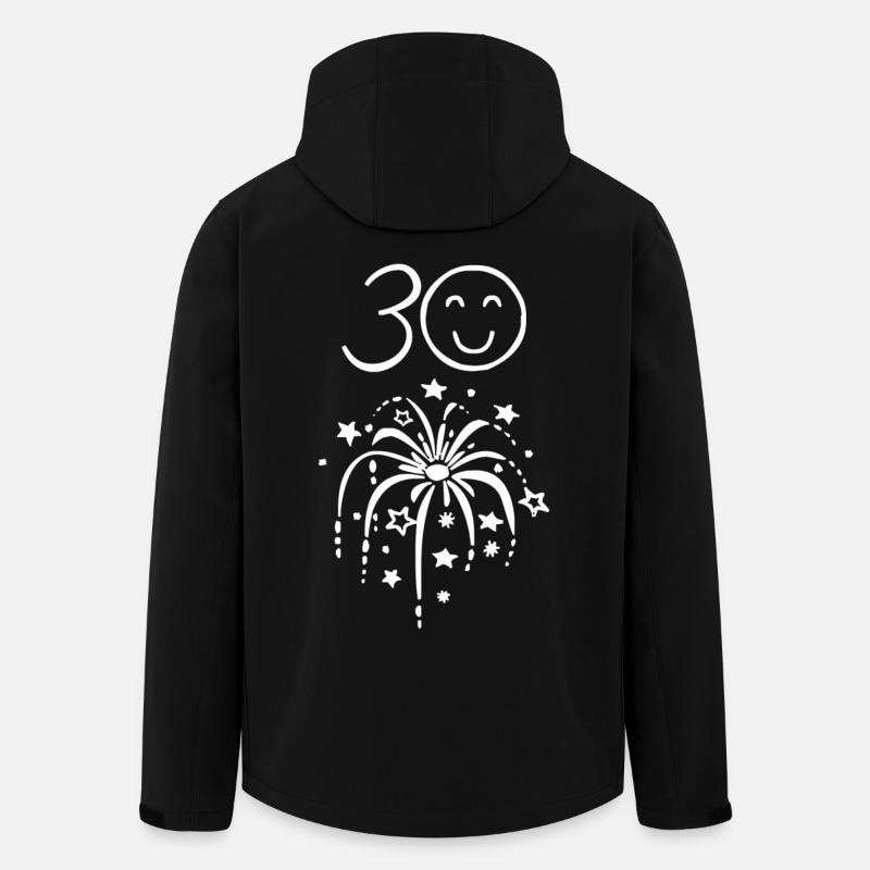 30. Geburtstag - Recycelte Männer Softshell-Jacke von Stanley/Stella - Schwarz