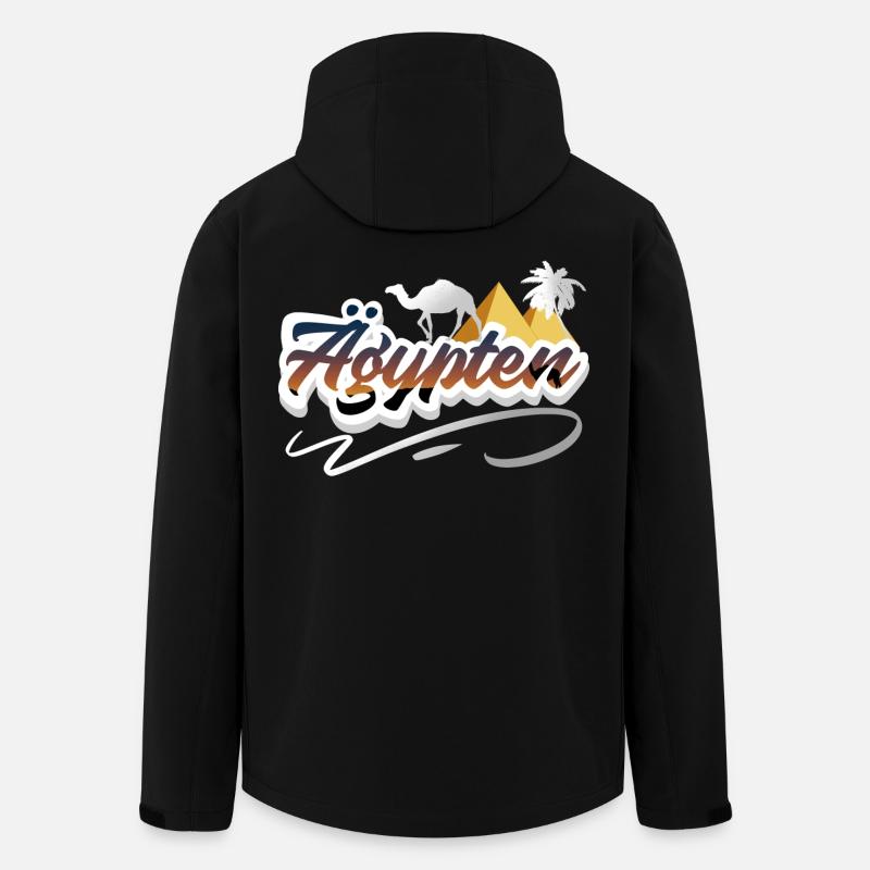 Ägypten - Recycelte Männer Softshell-Jacke Discoverer von Stanley/Stella - Schwarz