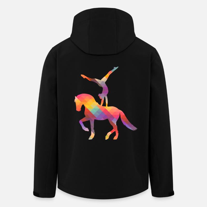 Voltigieren - Voltigierer - Volti - Pferde - Recycelte Männer Softshell-Jacke von Stanley/Stella - Schwarz