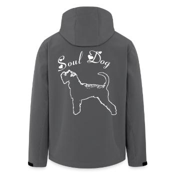 Schnauzer Soul dog - Veste softshell homme en polyester recyclé Stanley/Stella - noir - Dos - AI Model Male 185 light (185cm)