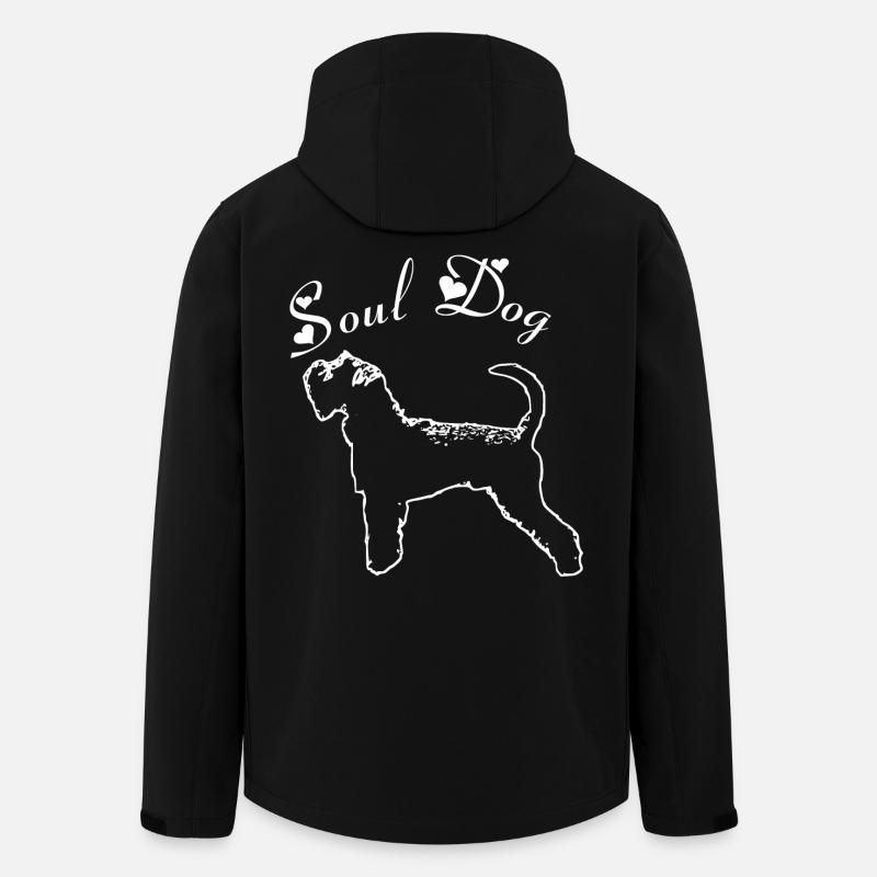 Schnauzer Soul dog - Recycelte Männer Softshell-Jacke von Stanley/Stella - Schwarz